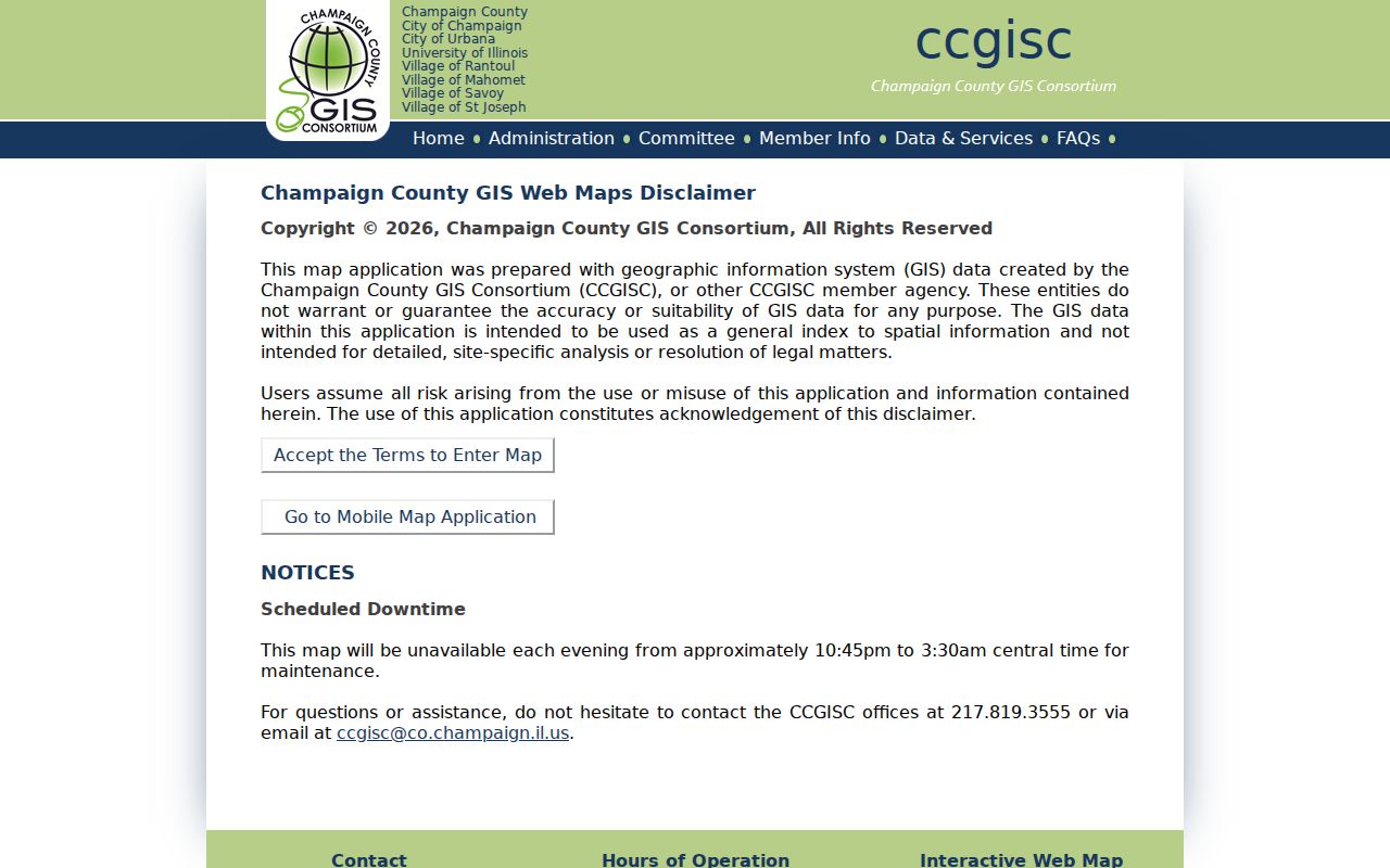 Champaign ZIP code directory county GIS terms